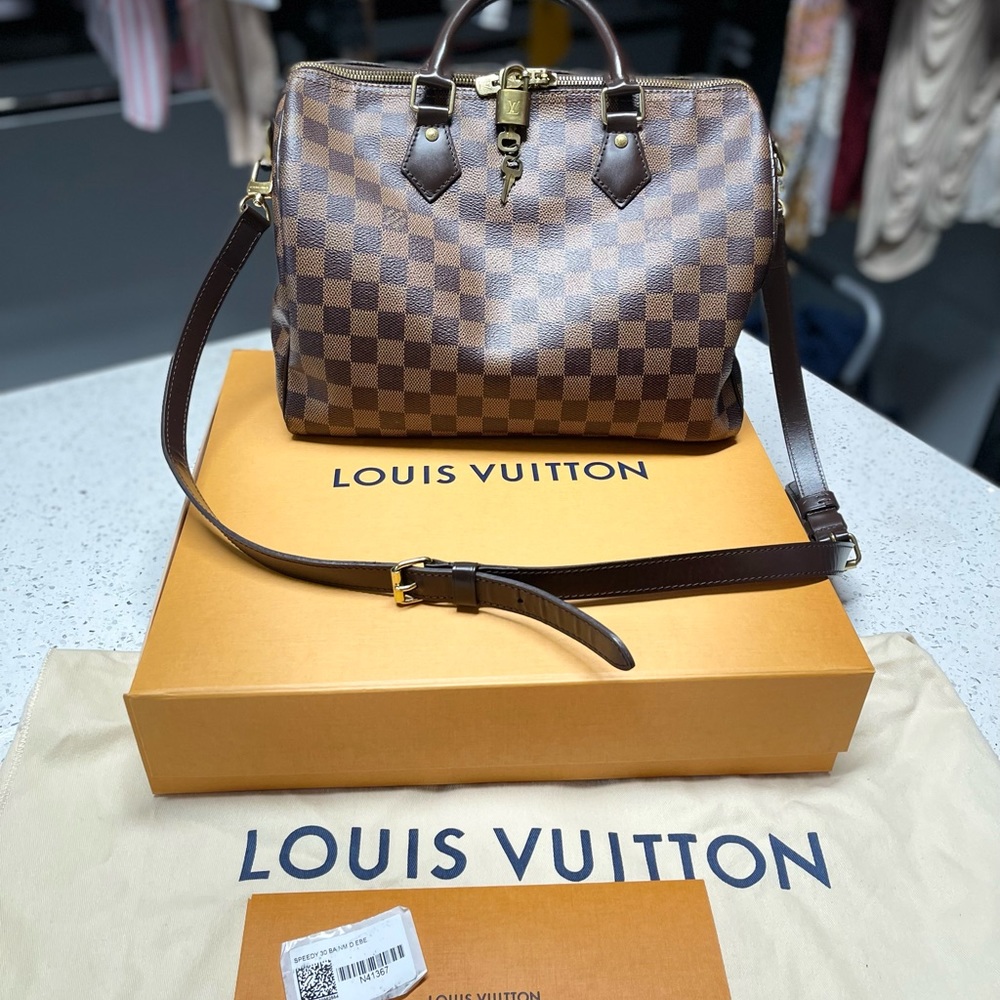 Louis Vuitton Speedy Bandoulière 30 Damier Ebene